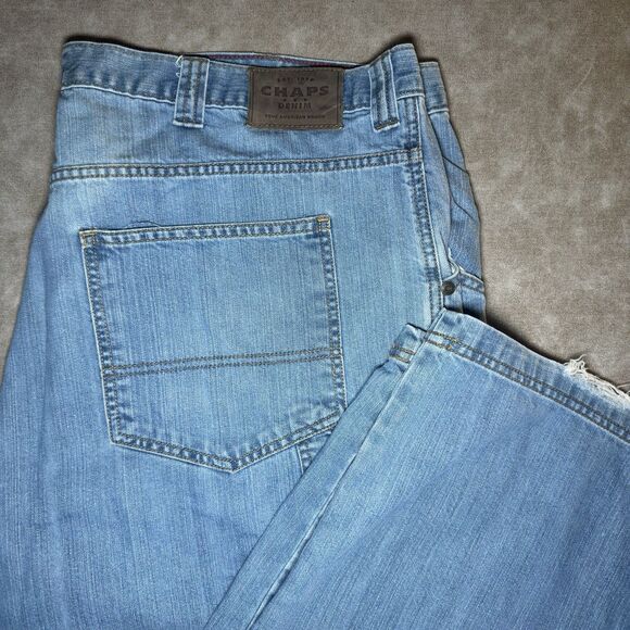 Chaps Denim Blue Jeans Mens Pants Size 42x32 - Picture 1 of 9
